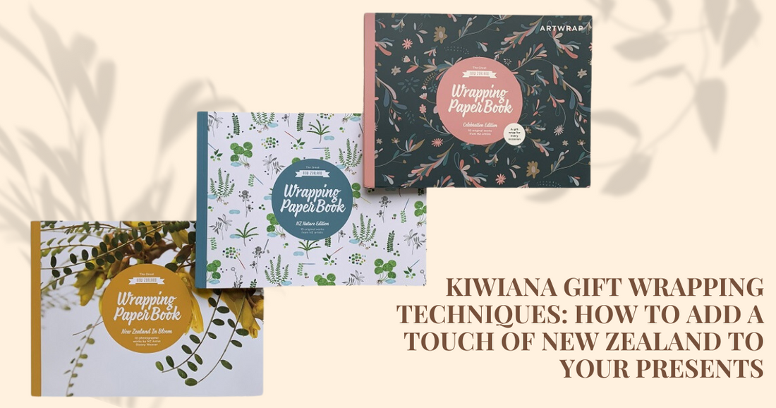 NZ art wrapping paper, Kiwiana Gift Wrapping, Artwrap