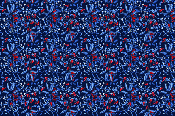 Artwrap Christmas Edition Blue Holly 